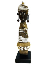 Load image into Gallery viewer, White and Gold Beaded Namji Doll
